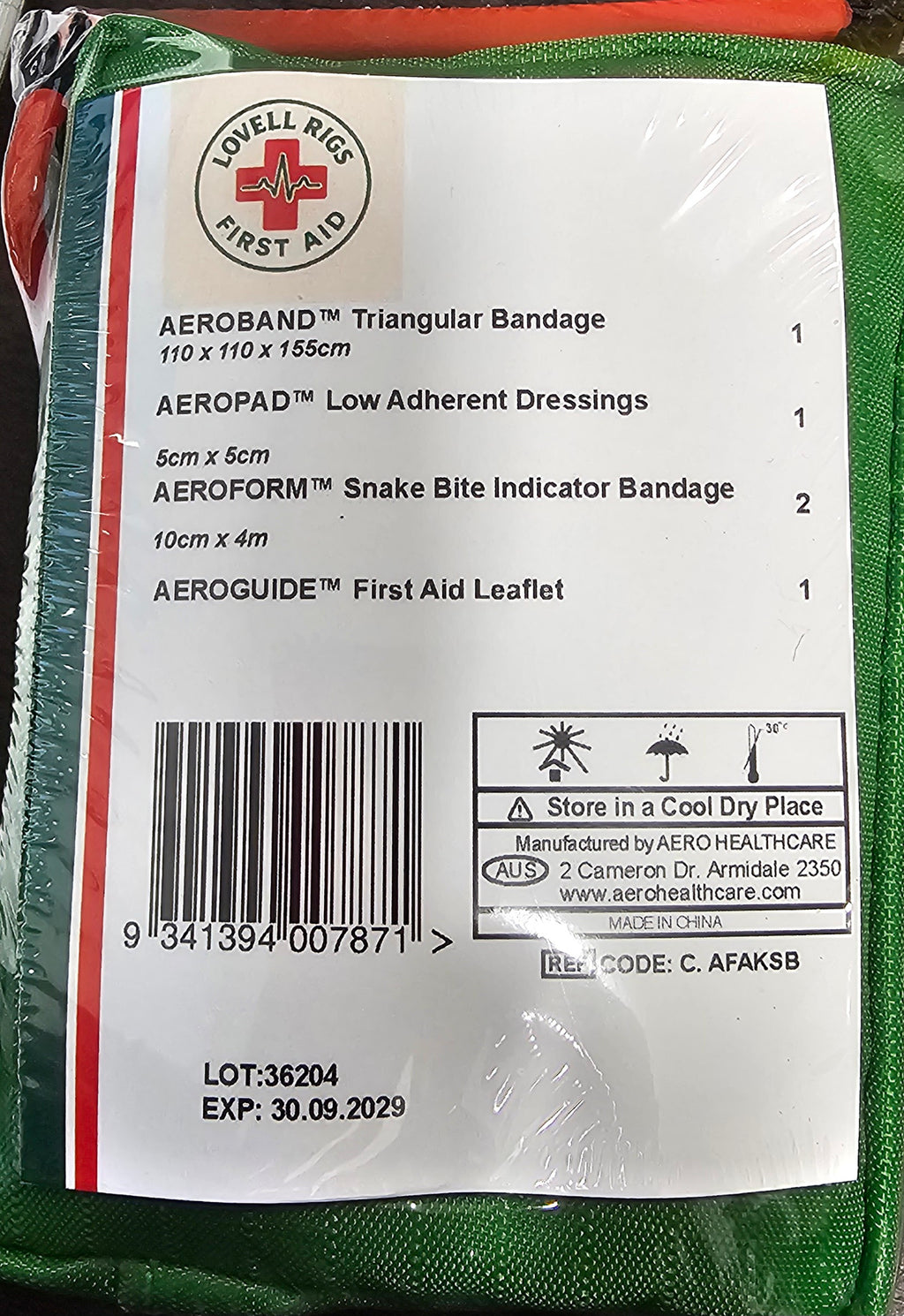 Lovell Rigs REGULATOR Snake Bite Kit 8 x 7 x 12cm