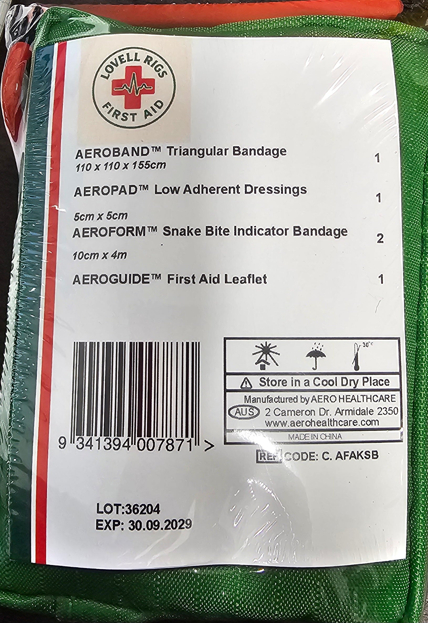 Lovell Rigs REGULATOR Snake Bite Kit 8 x 7 x 12cm