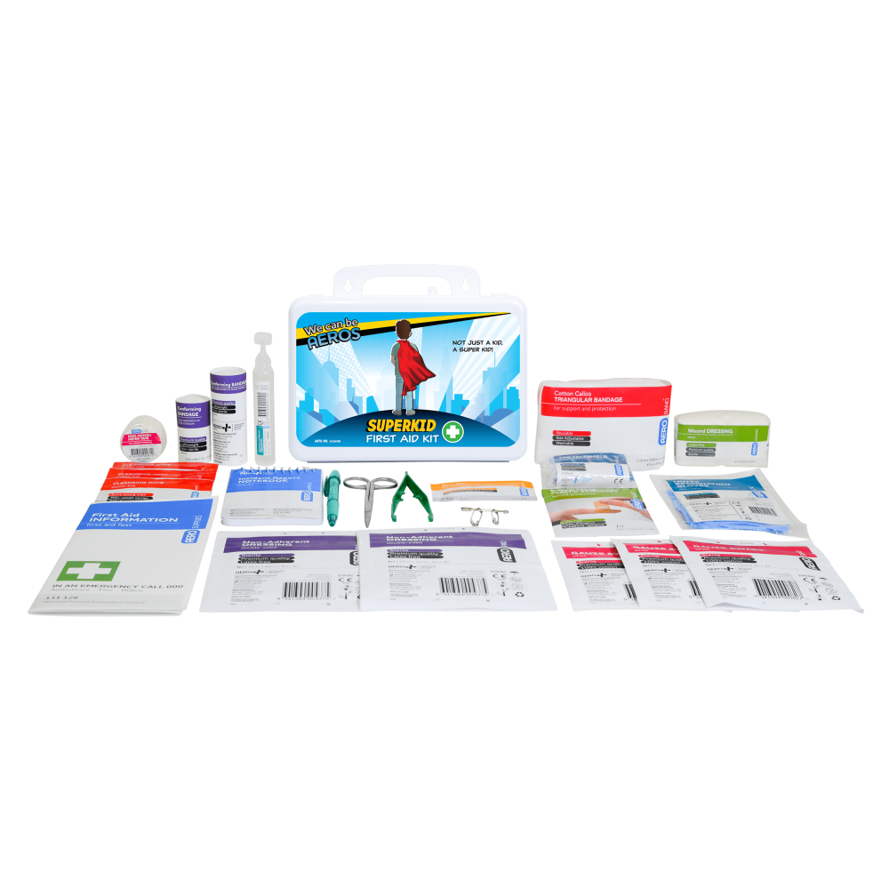 SUPERKID 2 Series Plastic Waterproof First Aid Kit 21 x 7.5 x 13cm