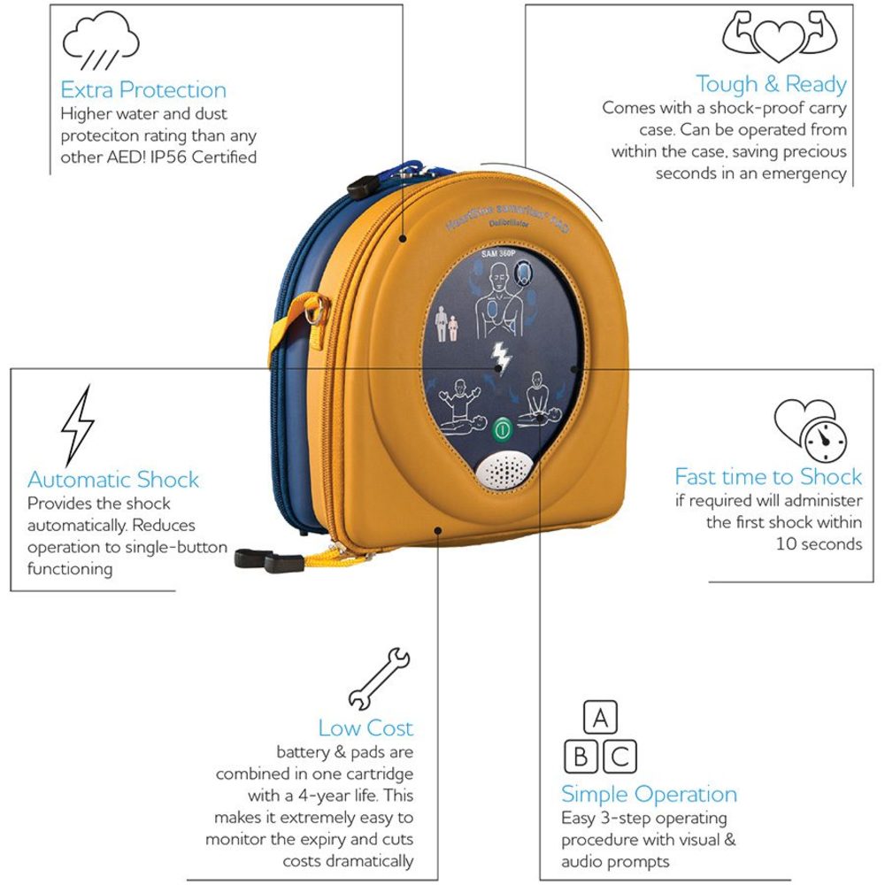 HEARTSINE Samaritan 500P Semi-Automatic Defibrillator (CPR Advisor) (DG)